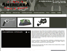 Tablet Screenshot of casaamericanacacaepesca.com.br